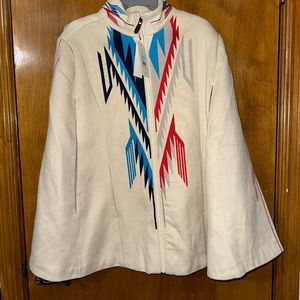 Ariat Chimayo Cape with Aztec print